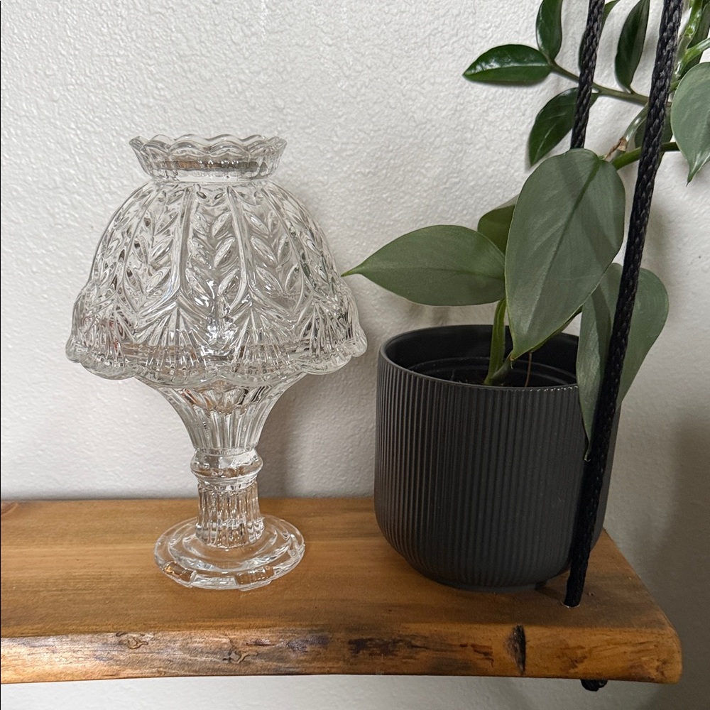 Elegant Clear Glass Fairy Lamp